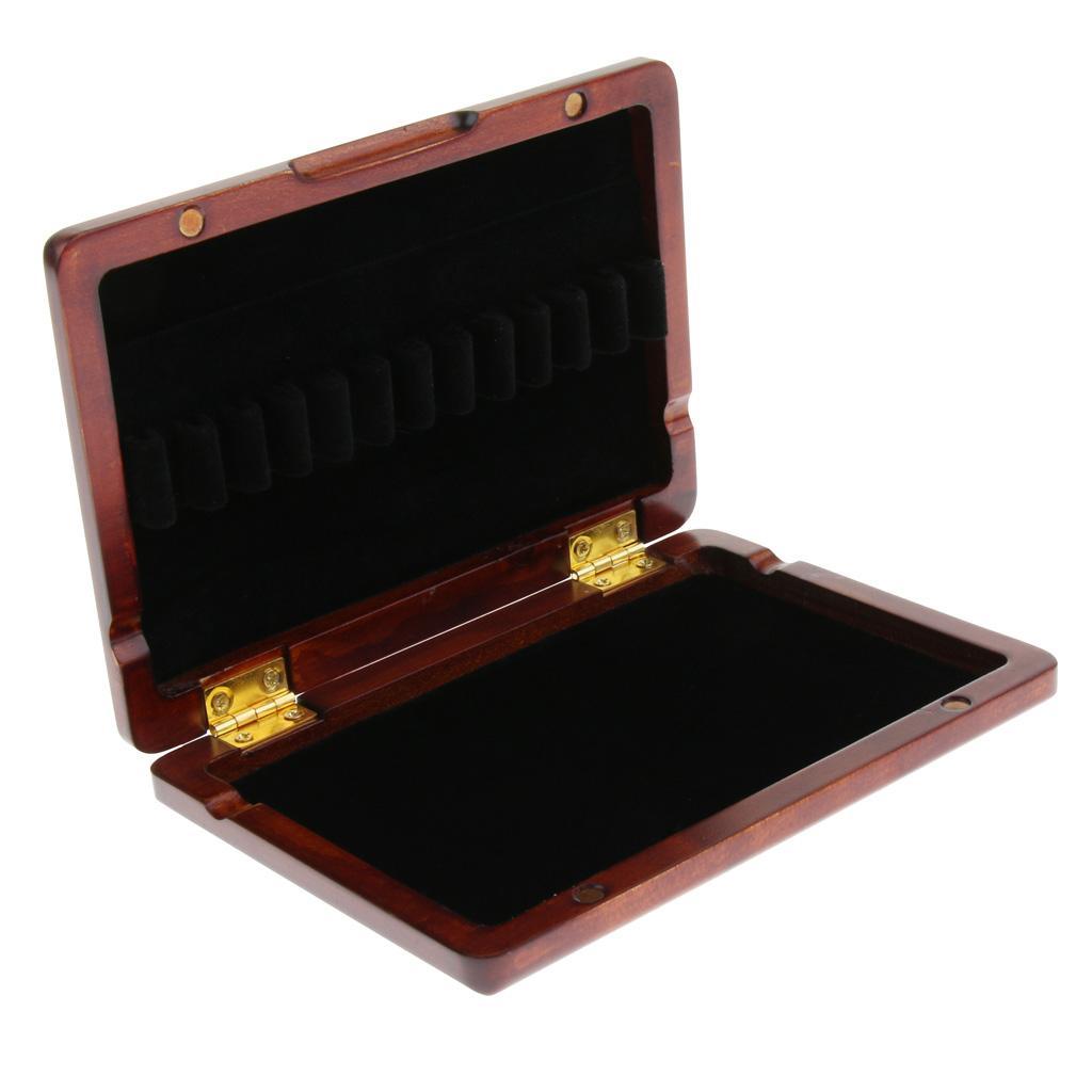 Wooden Oboe Reed Storage Case Oboe Reed Case Holder Box Protector for 12 / 3 Reeds Wind Woodwind