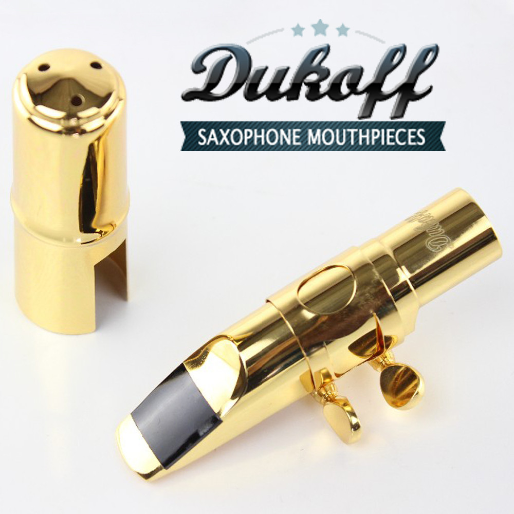 Professional Tenor Soprano Alto Saxophone Metal Mouthpiece Gold Lacquer Slideway Mouthpiece Sax