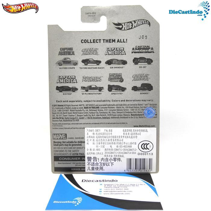 HOTWHEELS / HOT WHEELS RIVITED CAPTAIN AMERICA THE WINTER SOLDIER