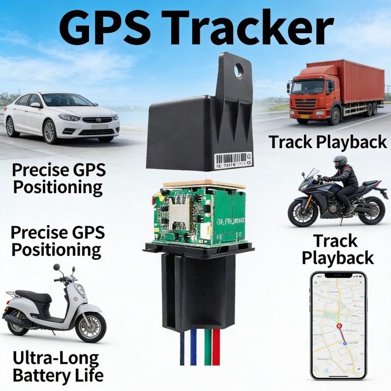CJ720cj730 relay GPS locator tracker motorcycle anti-theft 2G 4G car positioning