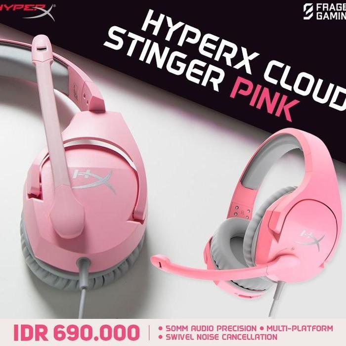 HyperX Cloud Stinger Pink Multi-Platform Gaming Headset Lightweight