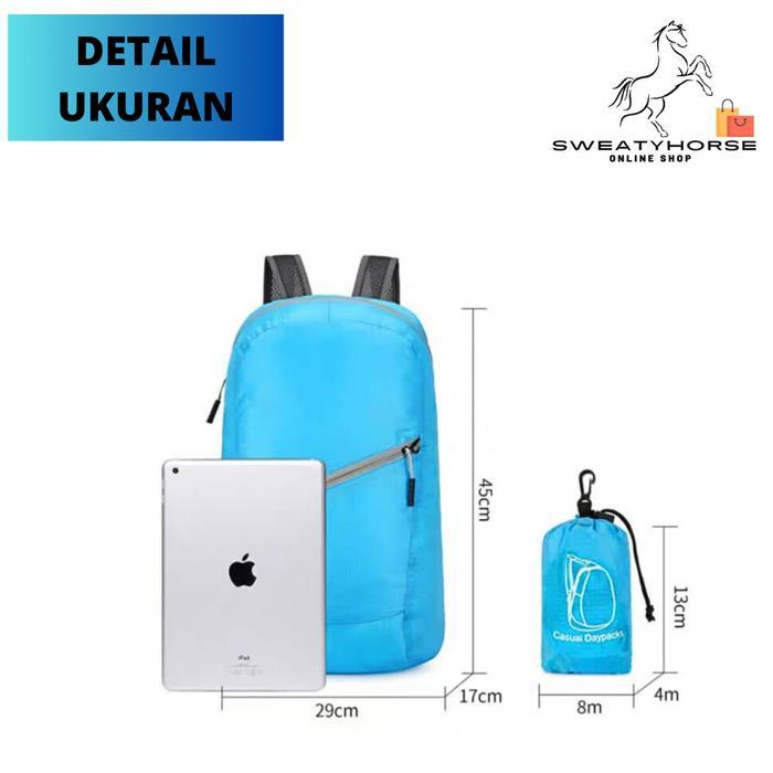 Ransel Hiking Lipat Waterproof/Ransel Lipat Casual Daypacks Import Tas