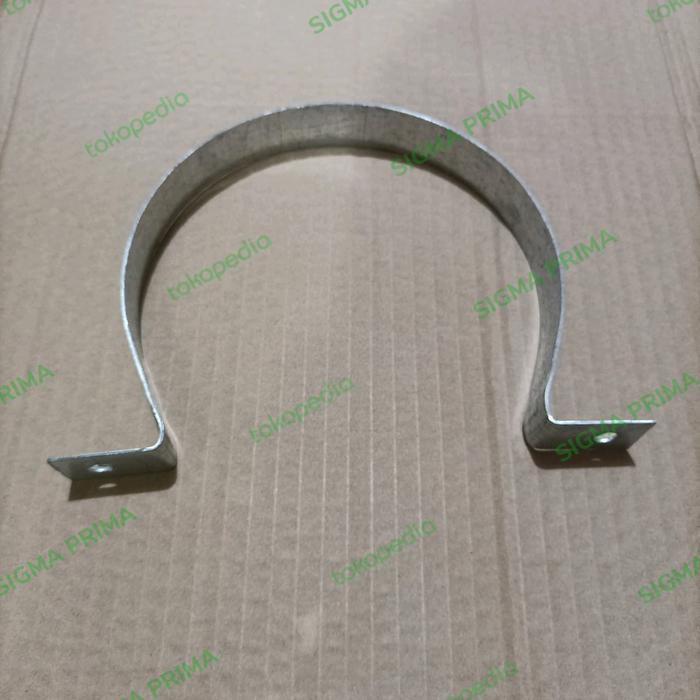 KLEM PIPA BESI 5 IN KLEM FLEXIBLE CEROBONG ASAP 5" KLEM DINDING