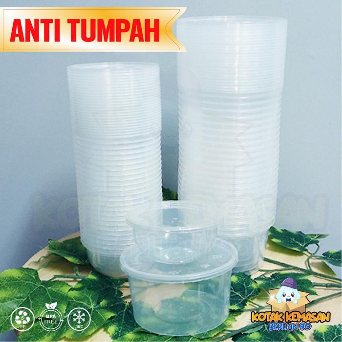 Mangkok Plastik 400 Ml Mangkok Plastik Bulat Cup Puding Thinwall