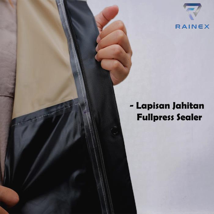 Jas Hujan Set Hoodie Premium Quality By Rainex Raincoat (Pria & Wanita) Anti Rembes,Desain Branded