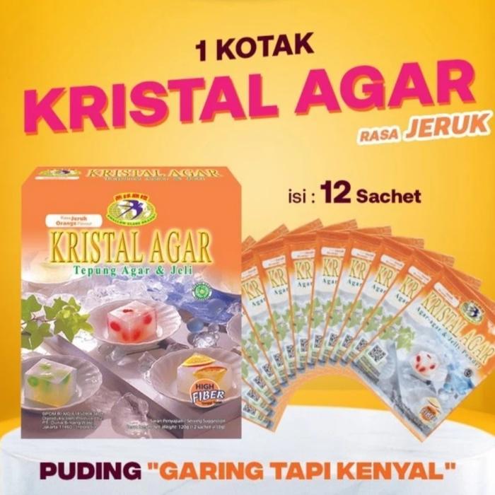 Kristal SwallowAgar Puding Orange