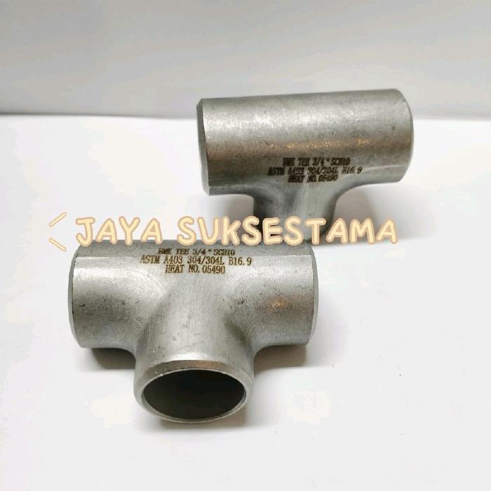 Tee Las Sch10 Stainless Ss 304 4" Inch Tee Sch 10 Ss304