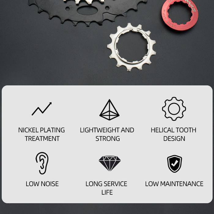 Wake Sprocket 8 Speed 11 - 32T Silver Gear Cassette Mtb Roadbike