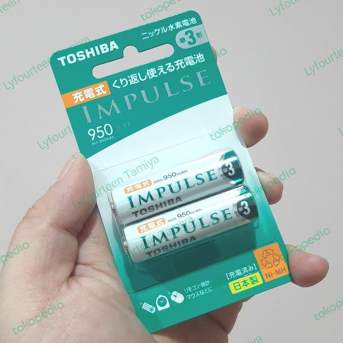 TOSHIBA IMPLUSE RECHARGEABLE NI-MH AA BATTERY ORIGINAL ORIGINAL QUALITY