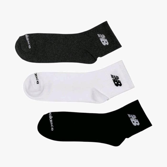 New balance everyday lightweight ankle sock 3 pair unisex original kaos kaki sport Basic Pria Wanita