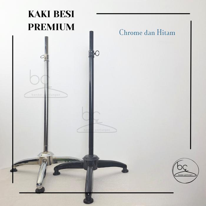 Kaki Besi Tiang Manekin Penyangga Manekin Dudukan Stand Besi Kaki Penyangga Manekin Tiang Manekin