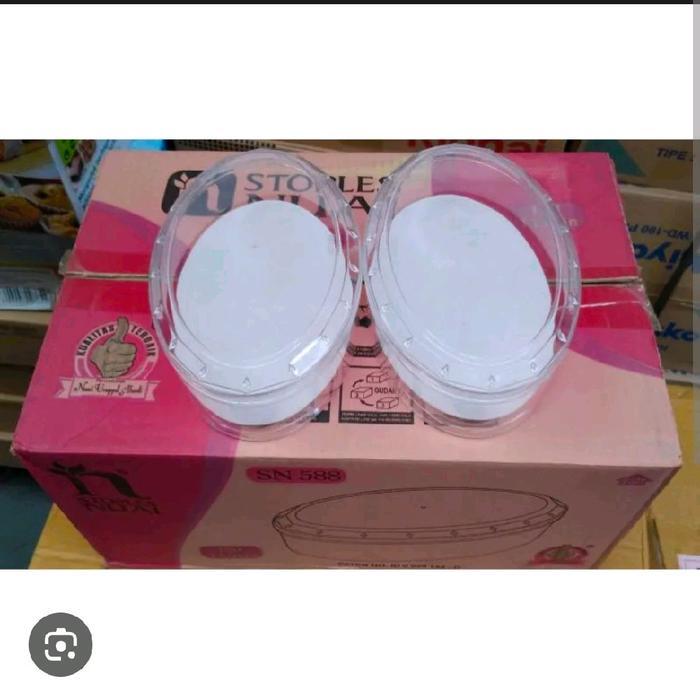 BRG BARU Toples Kue Kering Oval NUAI 500 Gram SN 588 / Toples Nuai Oval 500 Gr
