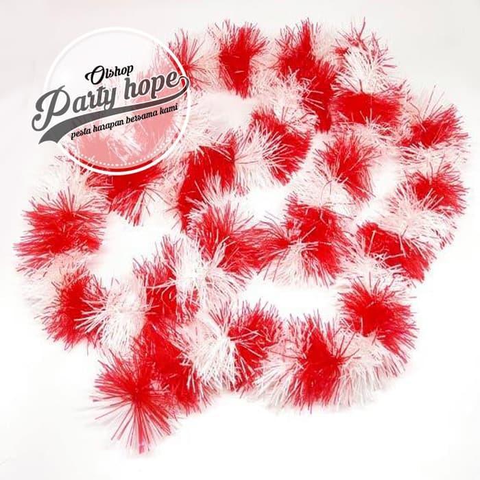 "New" slinger merah putih seling / hiasan dirgahayu ri / ]dekorasi HUT RI