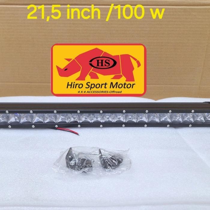 lampu light bar LED single row 55 cm 100 watt - M23 Auto ACC
