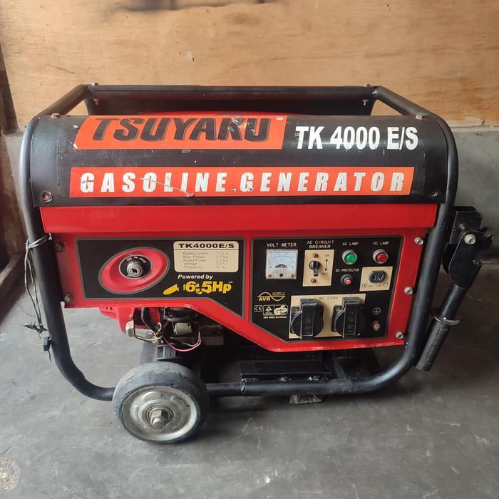 Mesin Genset Tsuyaku TK4000 E/S 2700 Watt Starter Original - Tanpa Accu