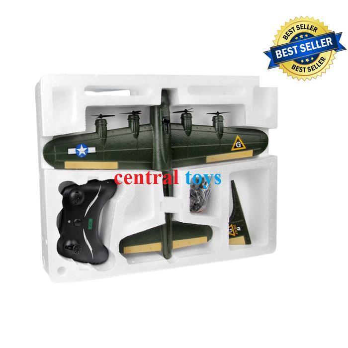 B17 BOMBER PESAWAT RC FX817 RC PESAWAT TERBANG MENYERANG B17 RTF 2.4GHZ