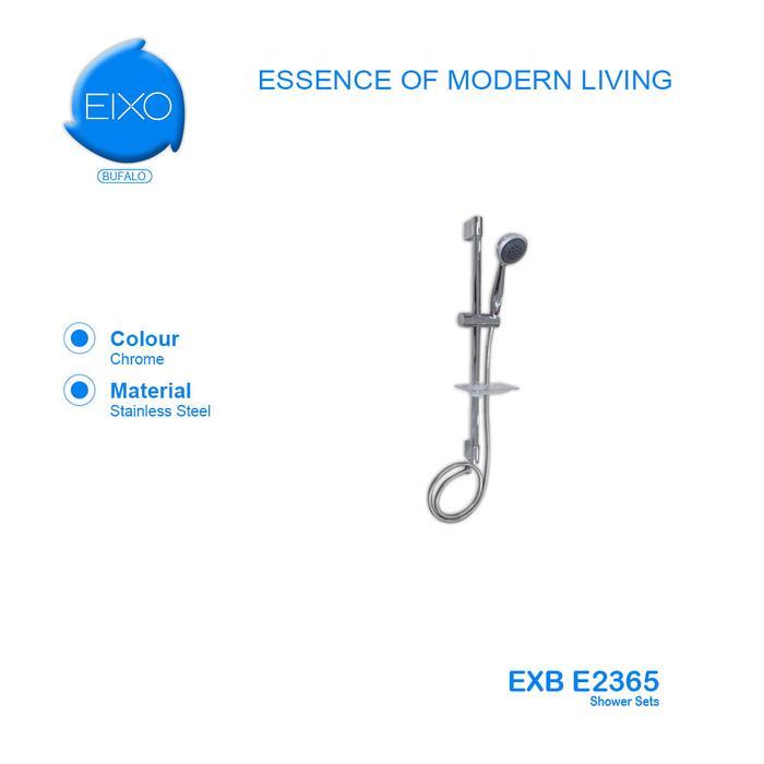 EIXO Bufalo Tiang Shower Set Chrome Pancuran Kamar Mandi Stainless
