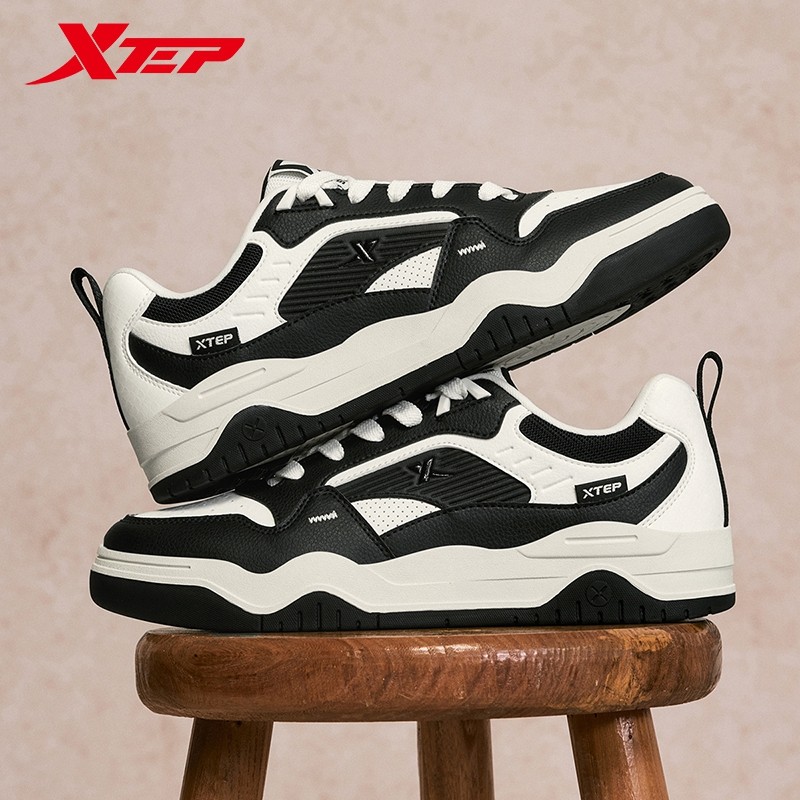 Xtep SkateboardingShoes Male 2025 Spring Street Style Support Sports Shoes Leisure Outdoor Casual