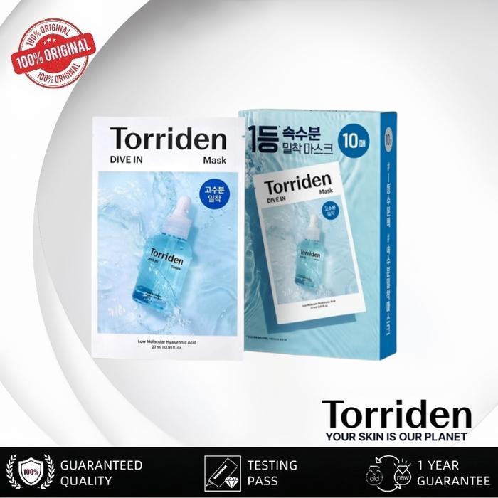 Torriden official store,Torriden Masker,paket masker hydrating 10 lembar/1 box10 piecesTorriden