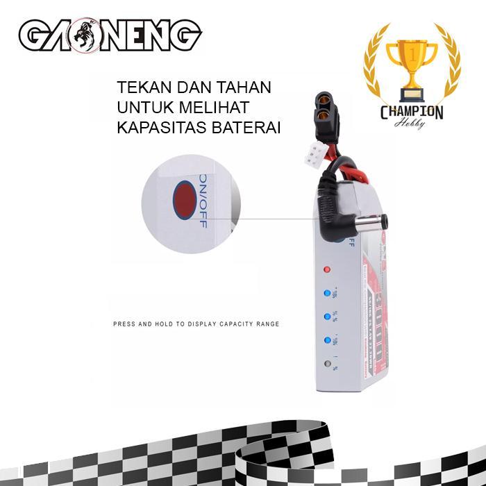 Hemat & Berkualitas Gaoneng Battery 3000 Mah Lipo 2S 7.4V 5C 10C Dji Goggles Baterai Li-Po