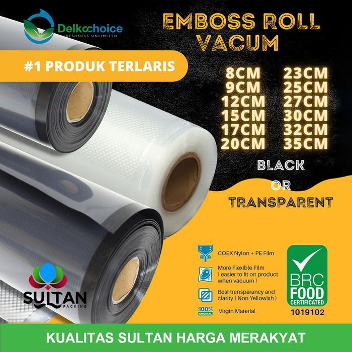 PLASTIK VACUM EMBOS VACUUM SEALER ROLL EMBOSSED VAKUM MAKANAN