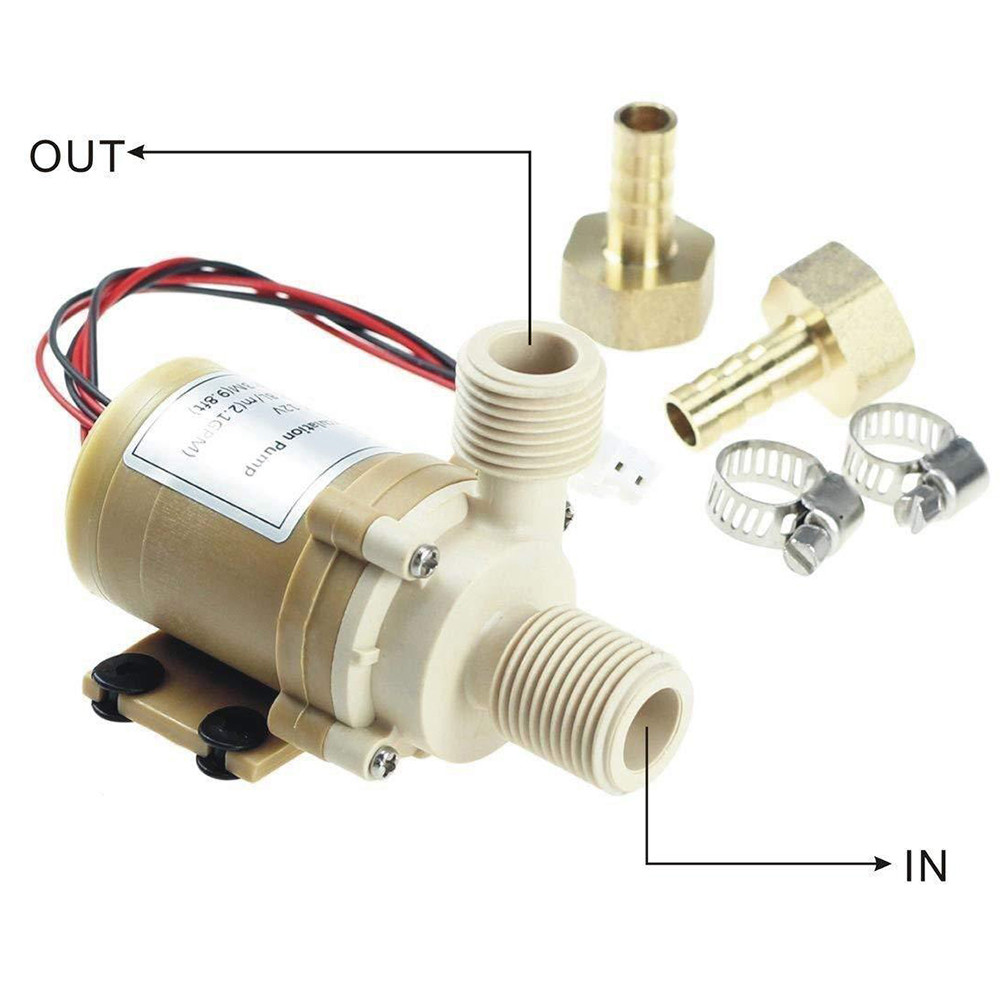 12V DC Solar Brushless Motor Hot Water Pump Solar Water Pump High Temperature Resistant Solar DC
