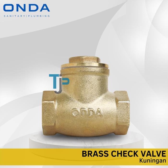 KLEP TABOK / CHECK VALVE KUNINGAN 1" ONDA