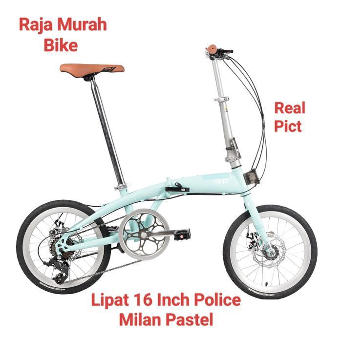Sepeda Lipat Police Milan Pastel 16 Inch Sepeda Lipat 16 Inch Element Police Milan Pastel