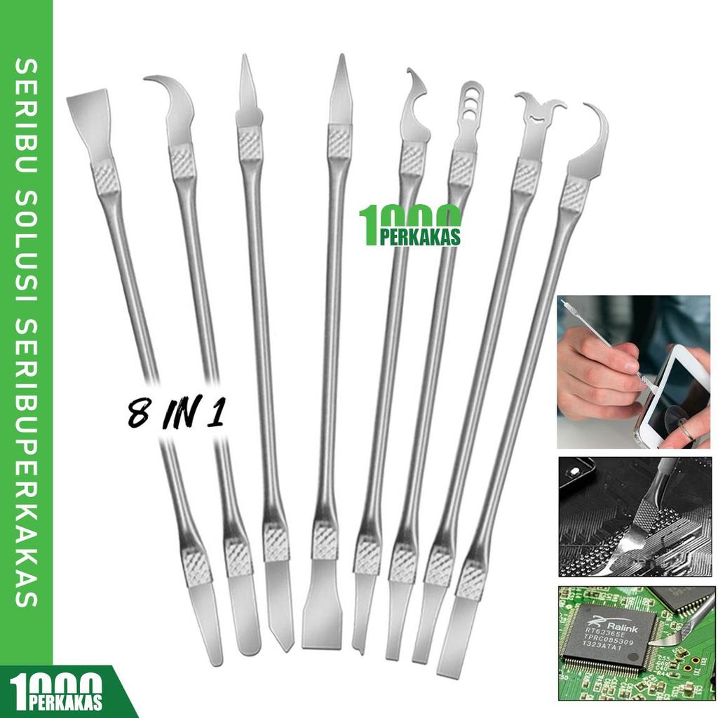 Crowbar Pisau Congkel 8In1 AK32 1P / HP IC Set CPU EMMC Linggis Pembersih Lem / Alat Pembongkaran Pe