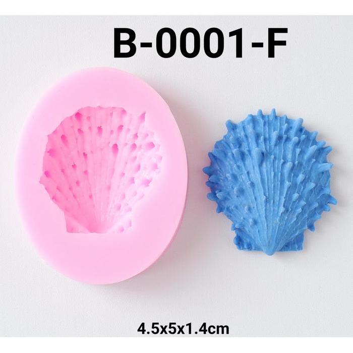 B-0001-F Cetakan silikon cetakan resin sabun kerang duri hewan laut