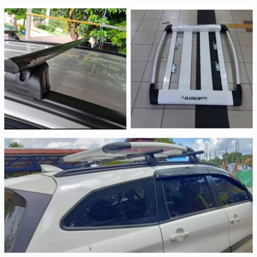 crossbar kaki rak khusus all new rush terios 2017 2018 2019 2021 2022 2023 + rak bagasi atas mobil p