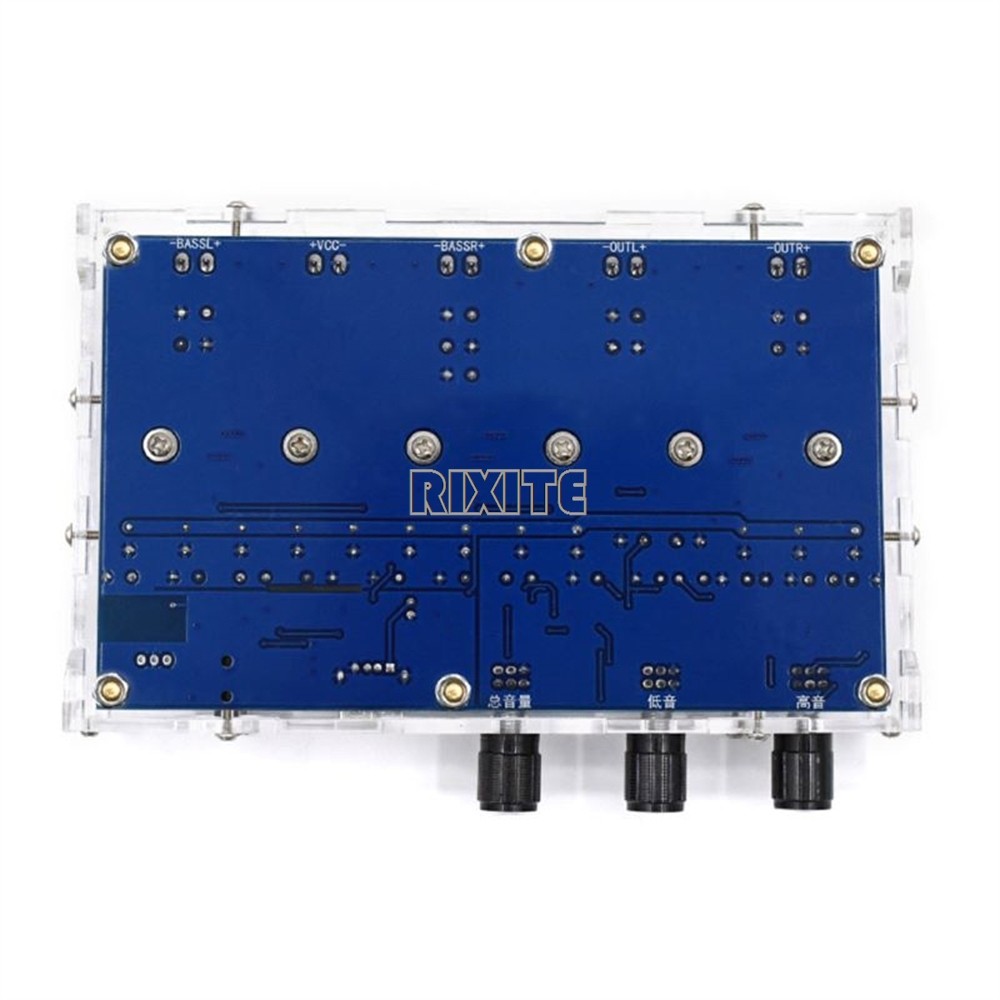 2*50W + 2*100W TPA3116D2 Bluetooth 5.0 Digital Amplifier Board Subwoofer 4 Channels TPA3116 Class D