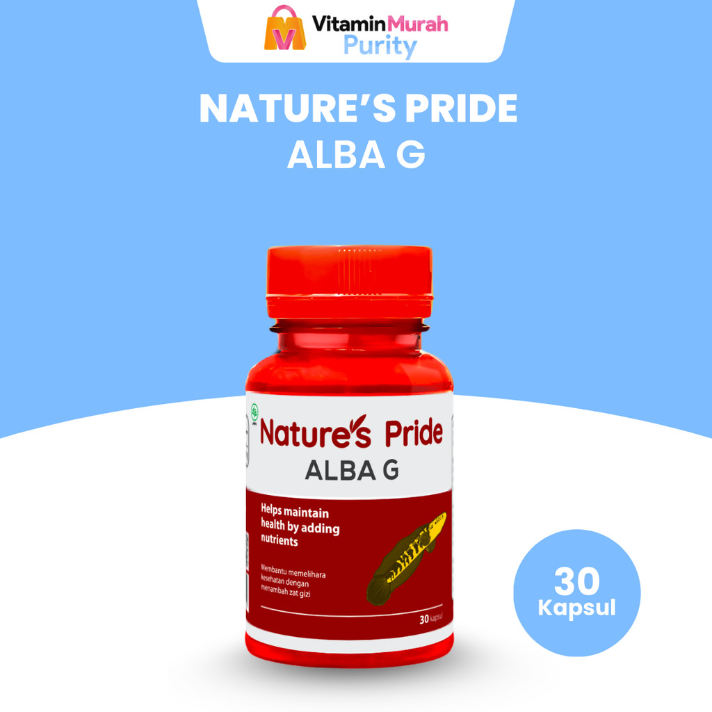 NATURE'S PRIDE ALBA G EKSTRAK IKAN GABUS ISI 30 & 100 KAPSUL