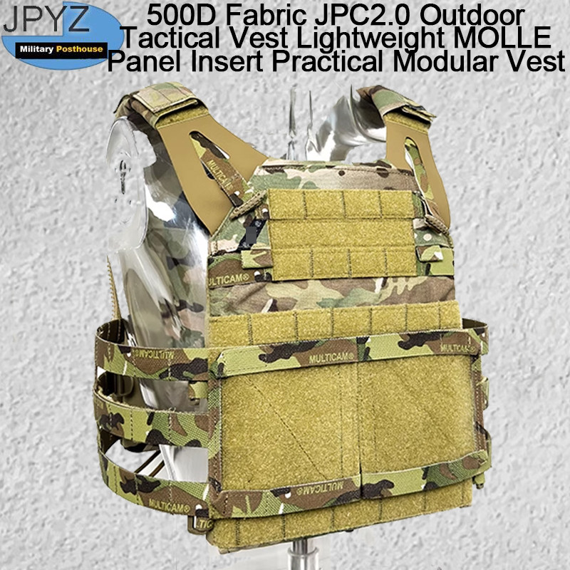 500D Fabric Jpc2.0 Outdoor Tactical Vest Molle Panel Insert Practical Ular Vest