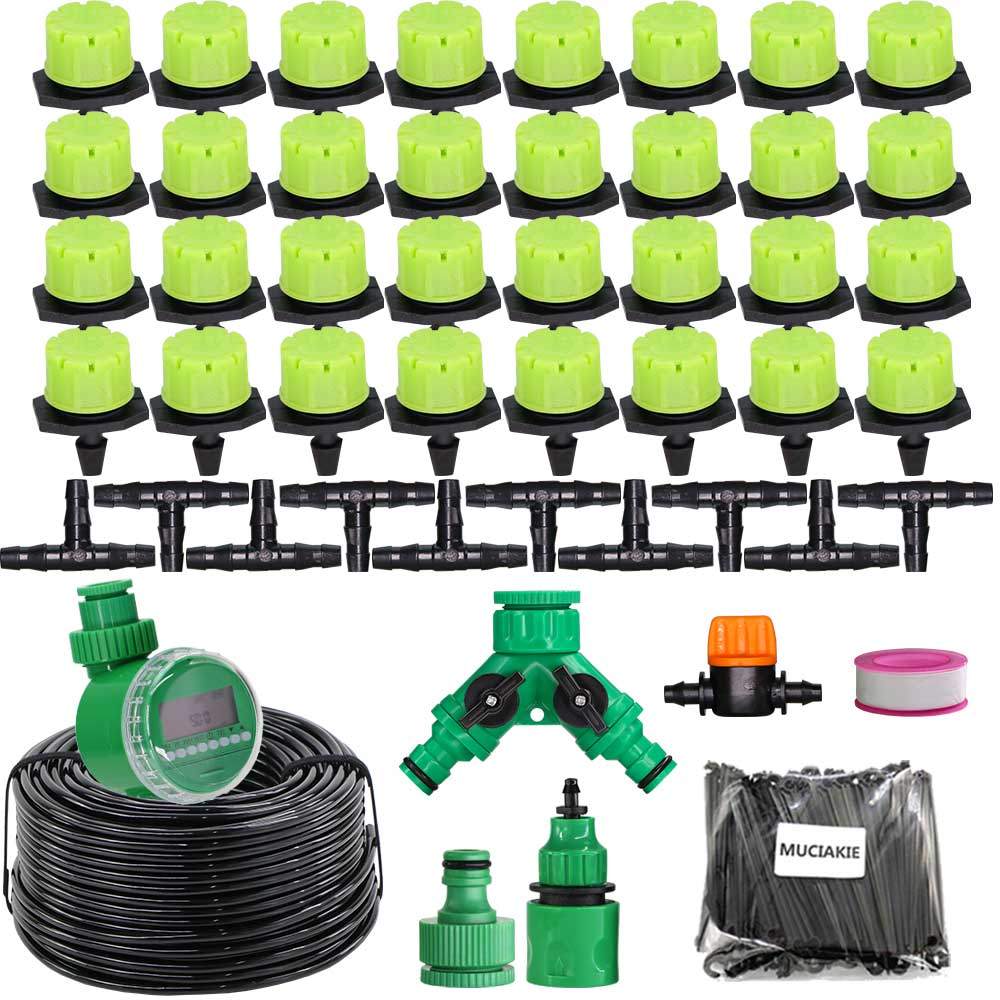 5-60M 1/4'' Automatic Micro Drip Irrigation System Garden 8 Hole