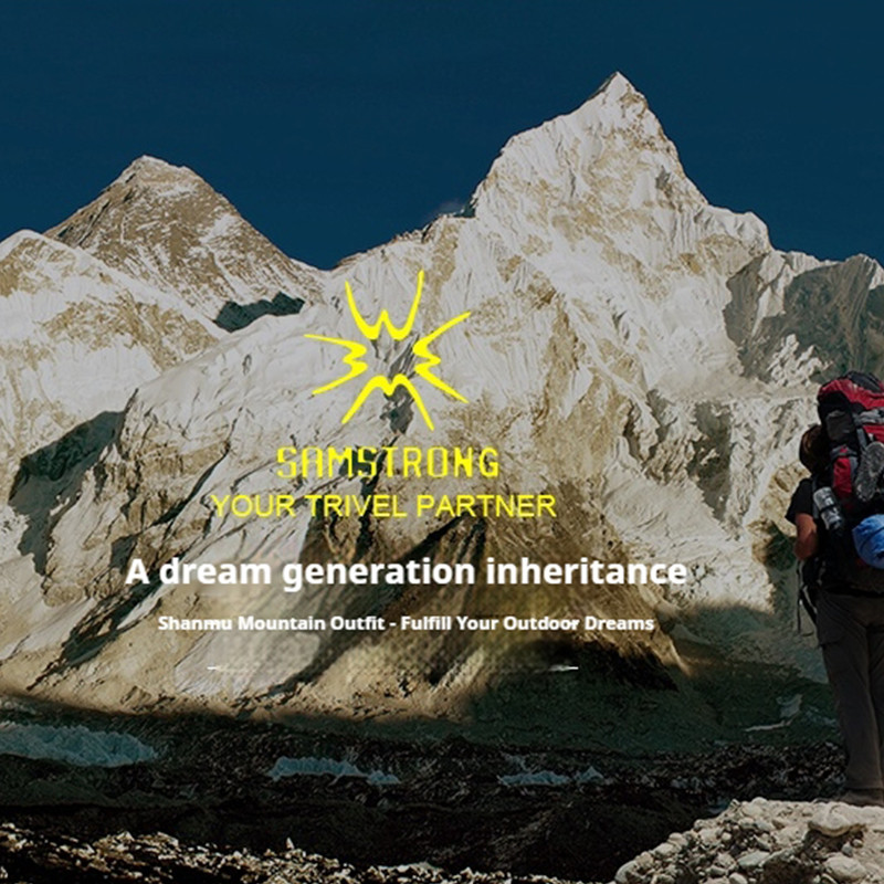 SAMSTRONG Outdoor Backpack 50L Large Capacity For Camping Hiking Mountaineering Travel Camouflage