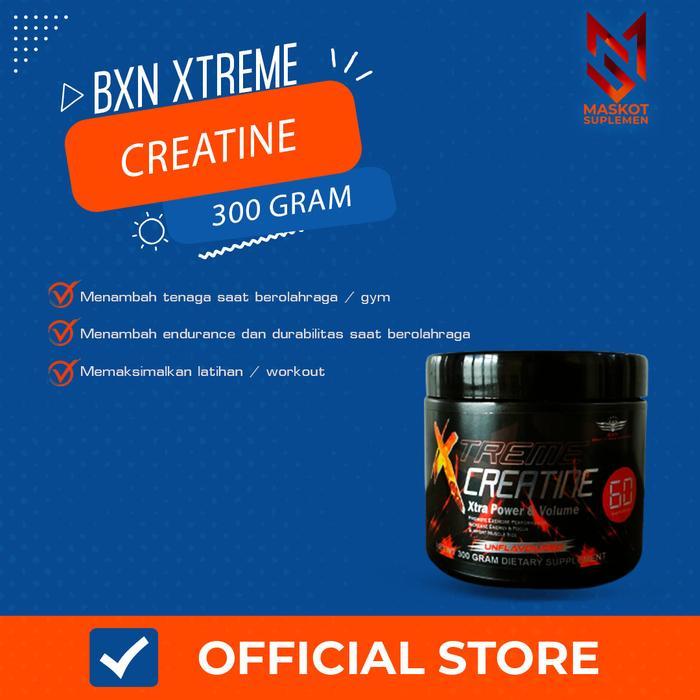 SIAPKIRIM BXN XTREME CREATINE 300GR 60 SERVINGS PREWORKOUT PWO PEBAH STAMINA READY STOCK