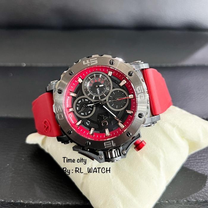 Jam Pria Alexandre Christie AC9205 Kulit - Karet Original Analog