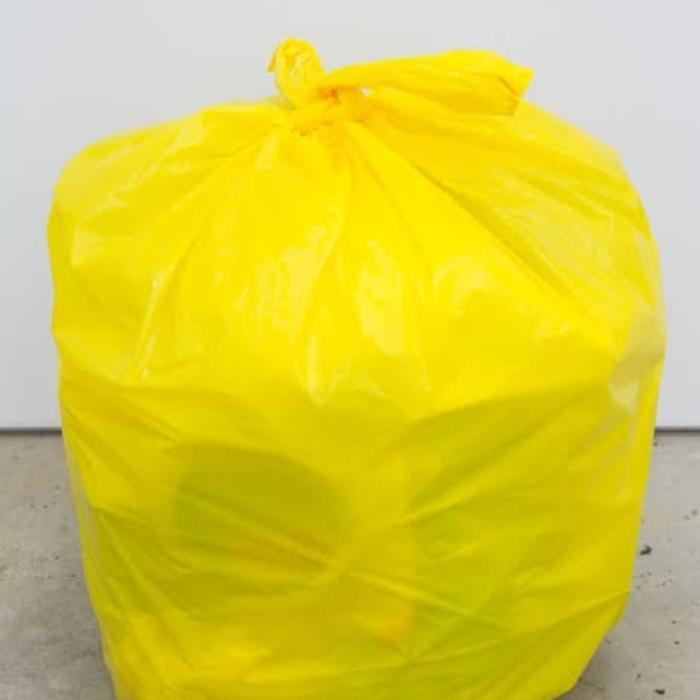 [1pack=20pc] TRASH BAG KUNING 80x100 Plastik Kantong Sampah Jumbo Keperluan Medis