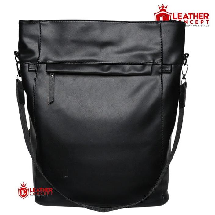Leather Concept FERGIE BLACK Tas Ransel Dewasa Tas Ransel Kuliah Backpack Waterproof Hitam