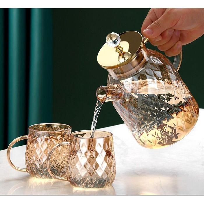 [MS] Teko Air Kaca Diamond / Ketel Air Minum / Pitcher / Jug