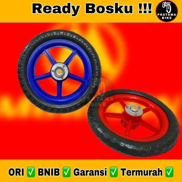 Ban Eva anak uk 12 inch Rim Velg PVC Roda Ban Mati Busa Eva Sepeda Anak Mini CTB BMX 12 (include as