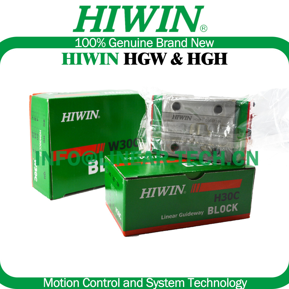 Original HIWIN HGH15CA HGH20CA HGH25CA HGH30CA HGH35CA Linear Guide Slide Block HGW15CC HGW20CC