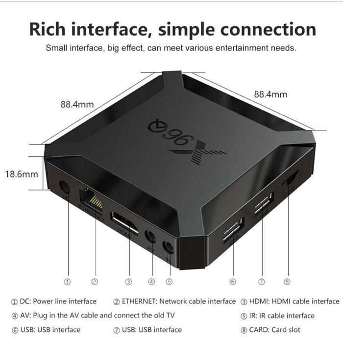 "New" Hiplay X96Q 4K 30fps 2GB + 16GB Android 10.0 TV Box