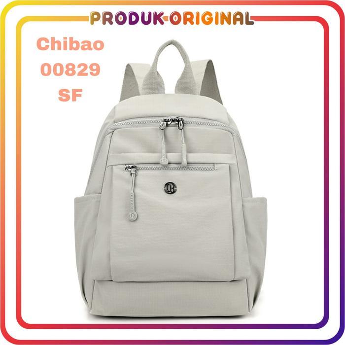 CHIBAO - TAS RANSEL CHIBAO 00829-SF BAHAN POLYESTER WATERPROOF TAS RANSEL WANITA ORIGINAL CHIBAO TAS