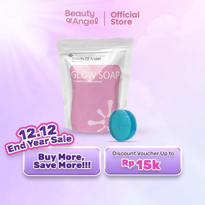 Beauty Of Angel Glow Soap 40gr 3 PCS-Beauty of Angel - Soap Cair Tubuh Bodycare Pencerah MAX