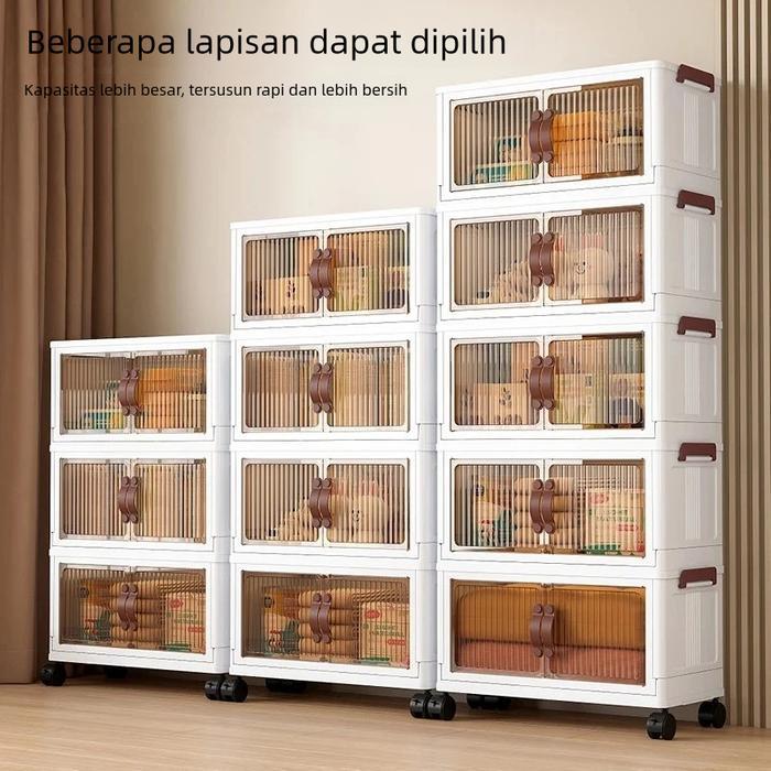 Premium Lemari Baju Bayi Storage Box Plastik Box Penyimpanan Baju Storage Box Pakaian Lemari Lipat