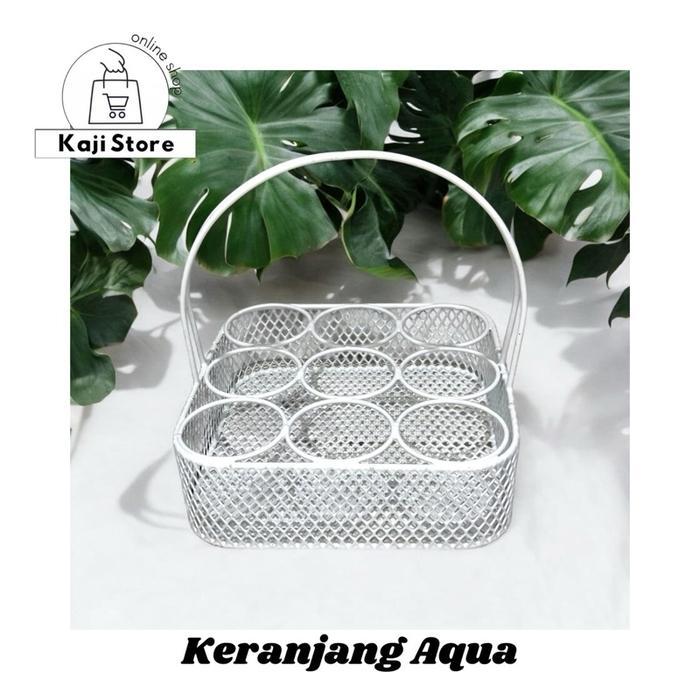 Keranjang Air Minum Aqua / Rak Tempat Minum Aqua / Rak Aqua Tempat Minum Bahan Besi Kuat