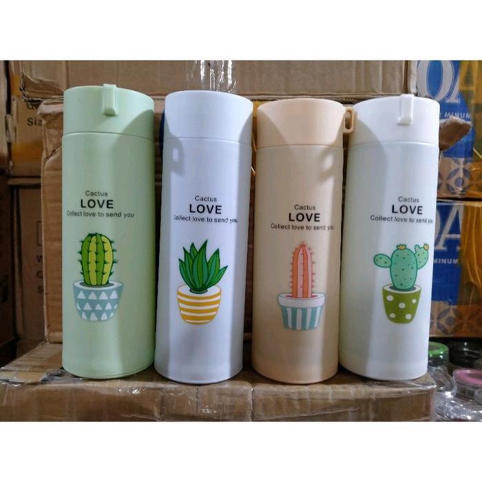 ( Isi 8Pcs ) Botol Tumbler Kaca Kaktus Sudah Kemasan Box