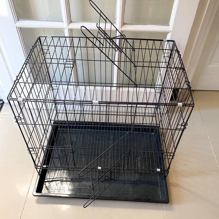 KANDANG JERUJI MEDIUM SEDANG HITAM / KANDANG ANJING / KANDANG KUCING